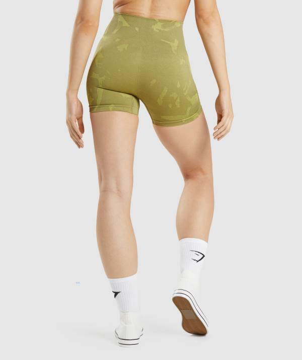 Damske Šortky Gymshark Adapt Camo Seamless Zelene | YG5487632